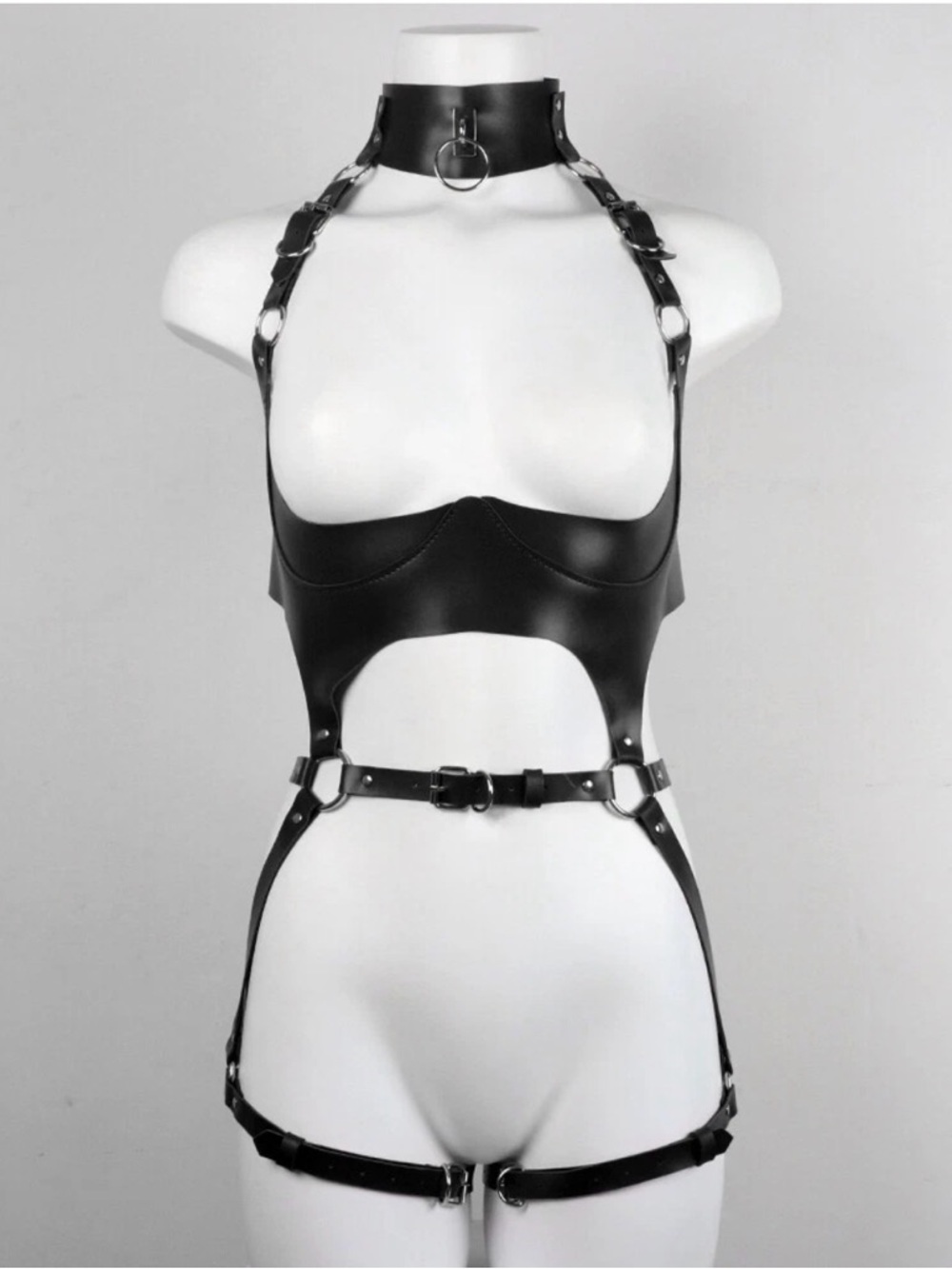 Body Harness - Sexy Faux Leather Armour - Picture 6 of 8